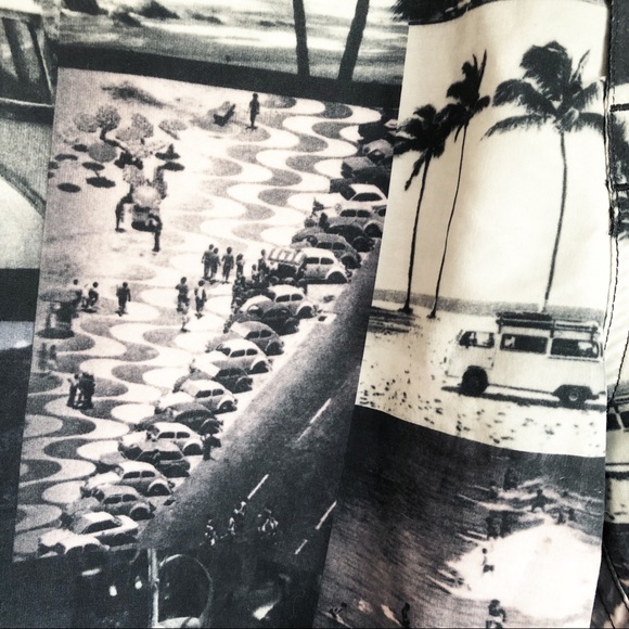 Adam Levine 70s Los Angeles California Collage Swim Trunks - Picture 4 of 16